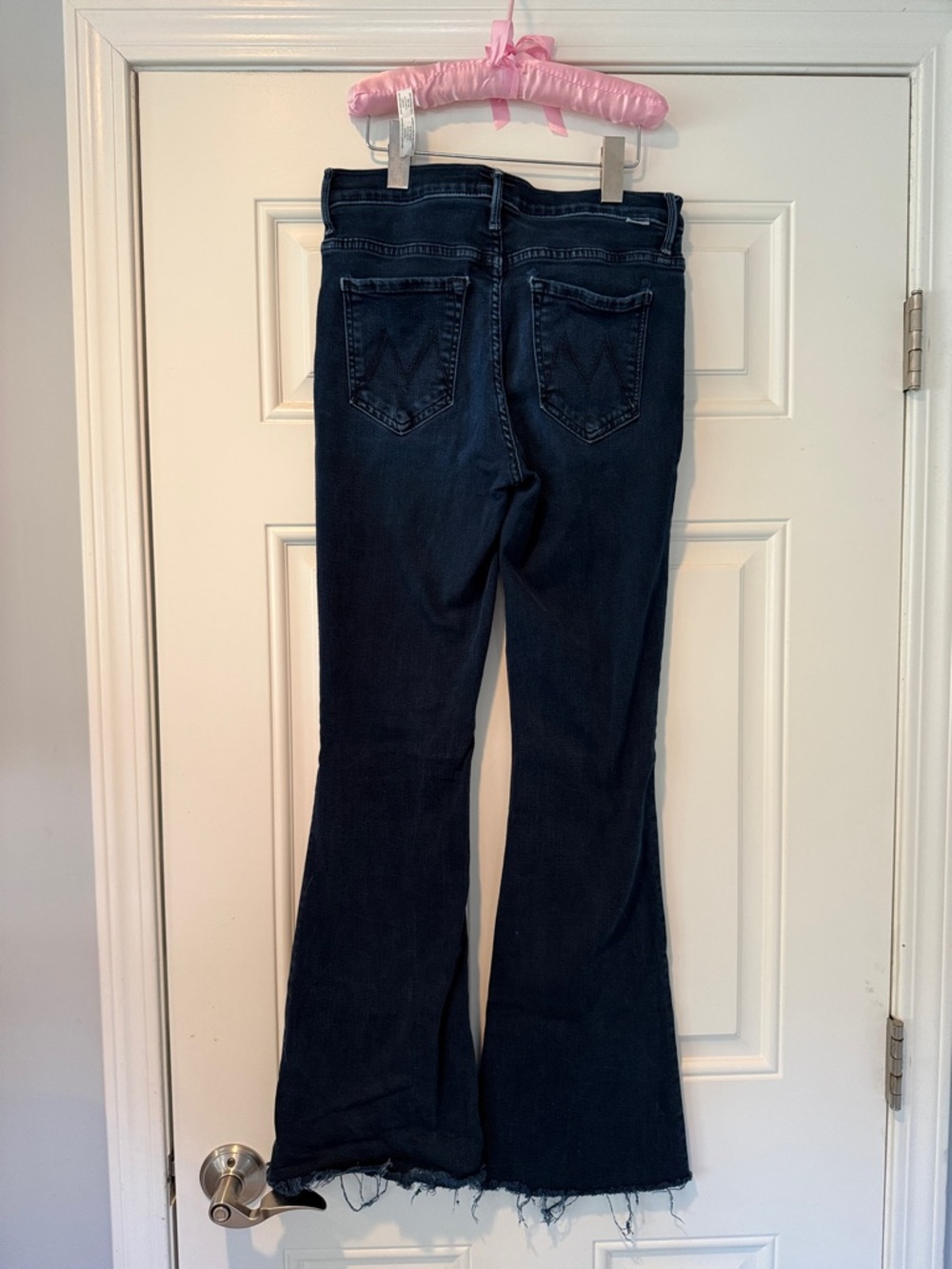 MOTHER weekender fray mid-rise flare jeans - Picture 3 of 7
